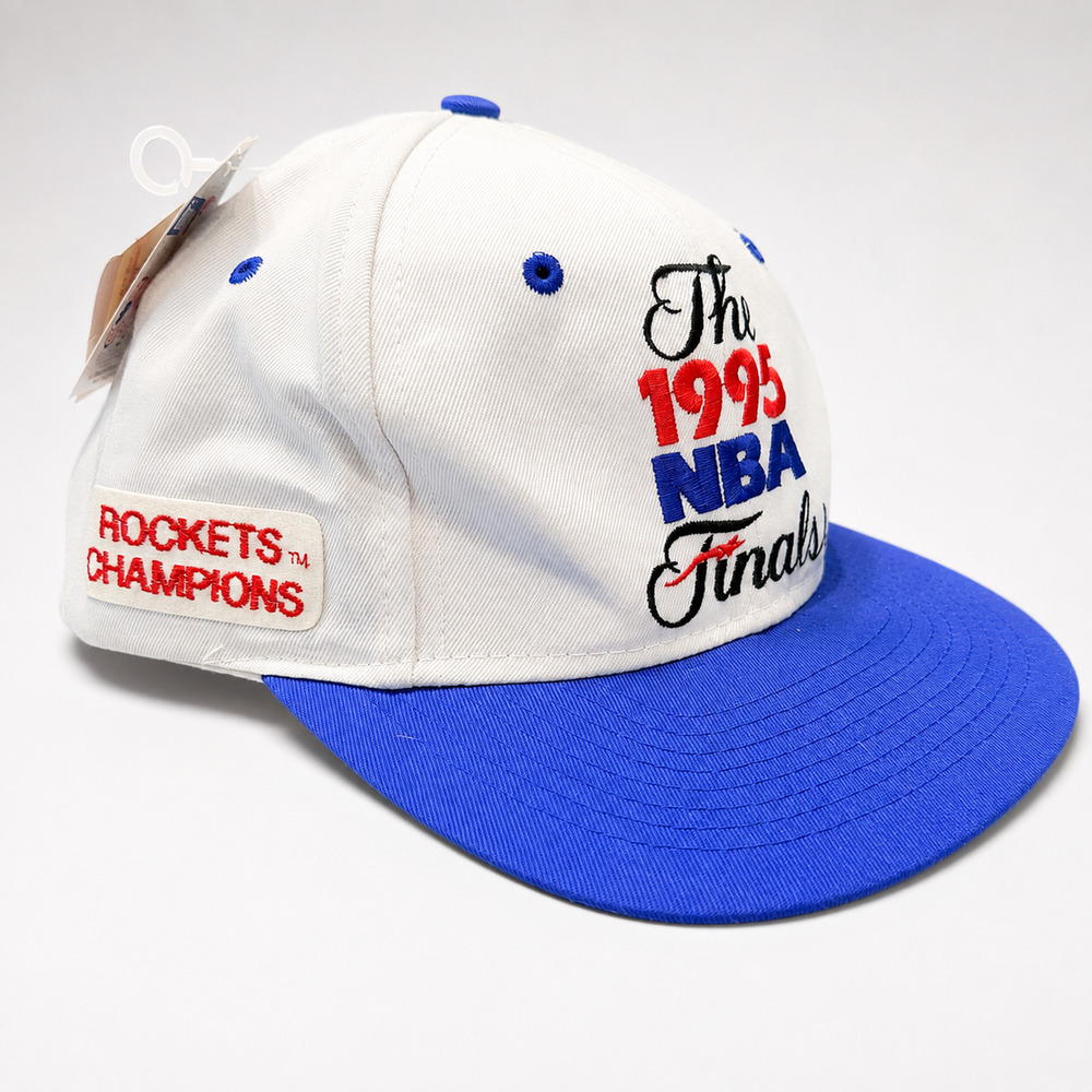 Vintage 1995 NBA Finals Houston Rockets Champions Logo 7 Snapback Hat Cap NWT